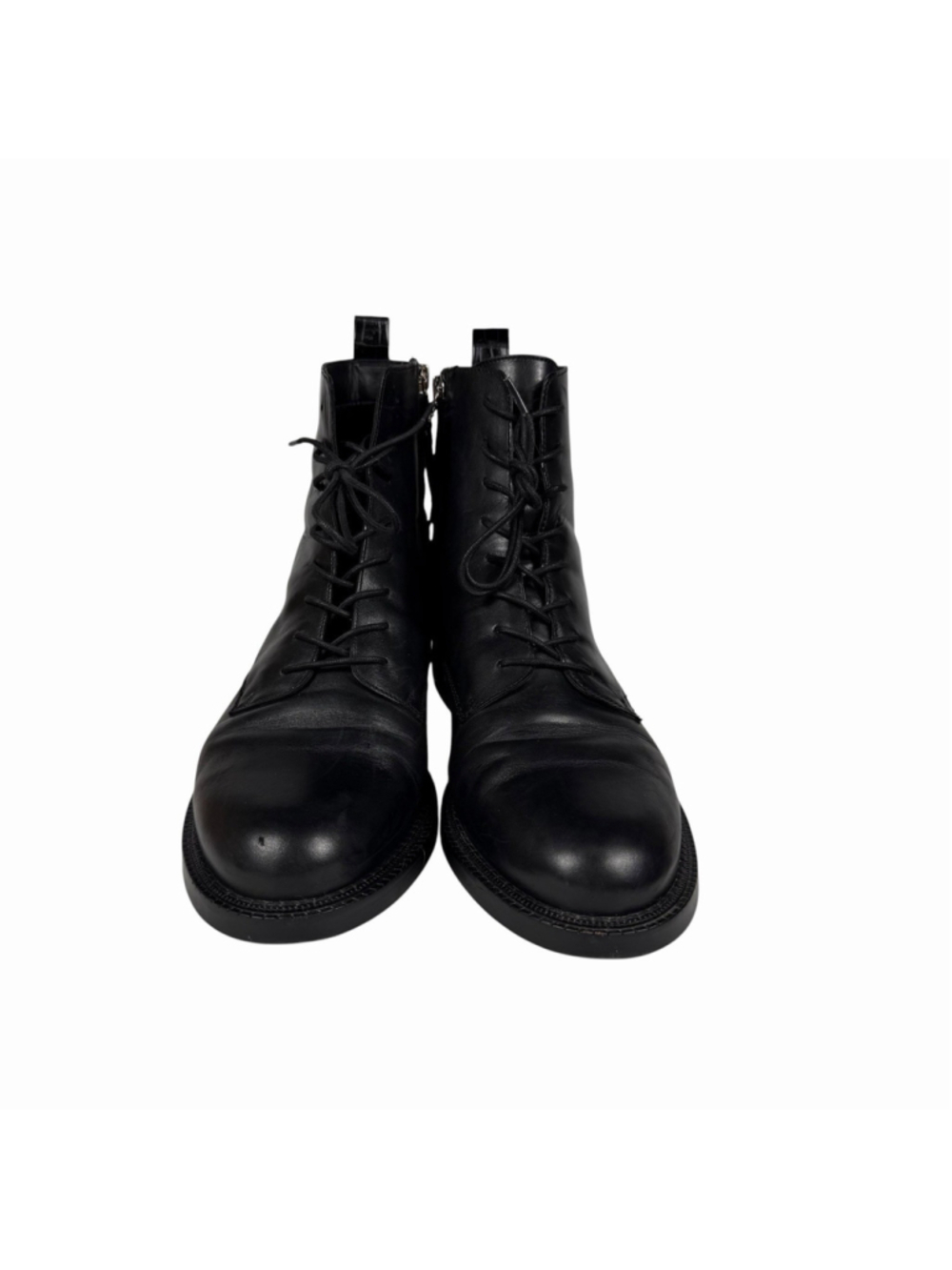 Sam Edelman Nina Black Leather Combat Boots Womens Size 11M - Picture 4 of 11